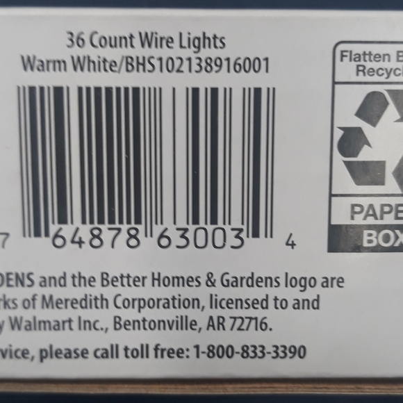 Better Homes and Gardens 36 count LED string lights - Picture 2 of 4